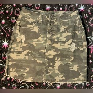 Vanilla Star Camo Mini Skirt